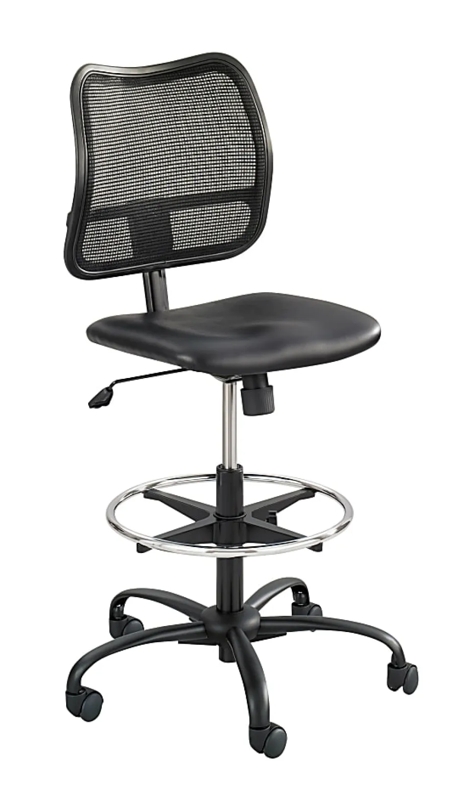 Safco® Vue Mesh/Vinyl Chair, Black