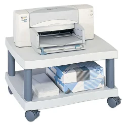 Safco® Wave Under Desk Printer Stand, Light Gray