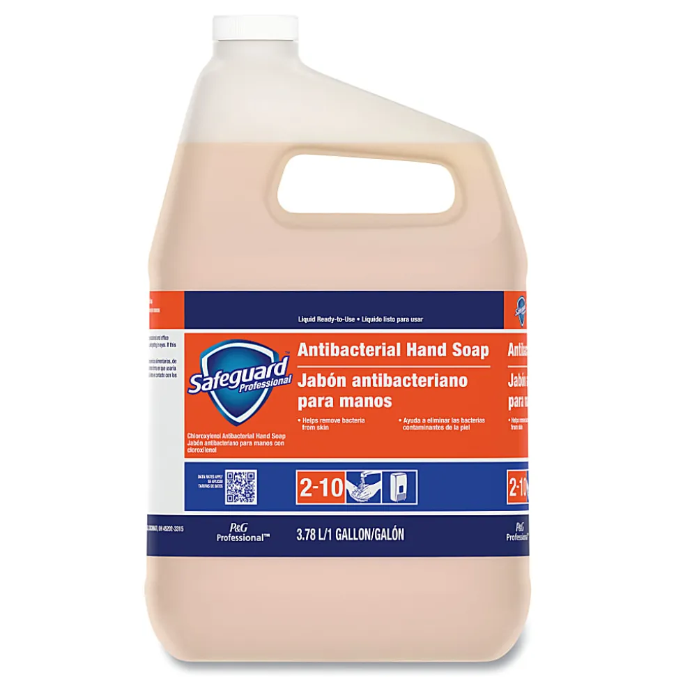 Safeguard Liquid Hand Soap, Clean Scent, 128 Oz, Carton Of 2 Bottles