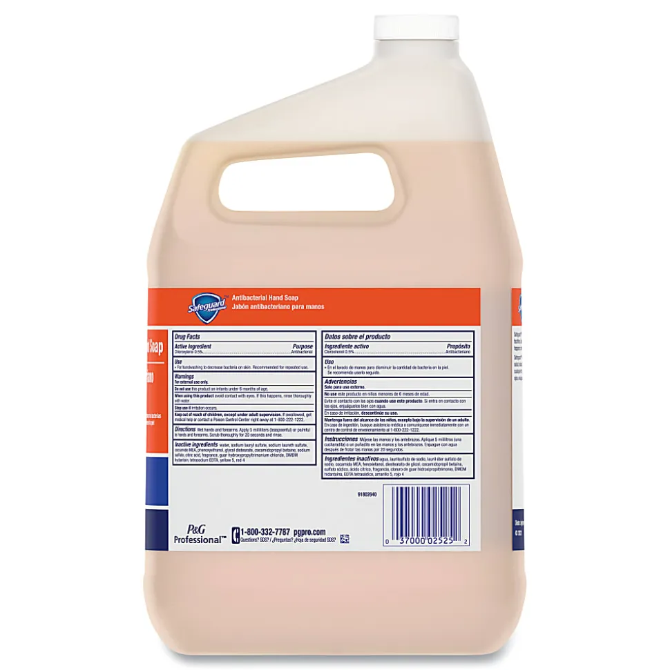 Safeguard Liquid Hand Soap, Clean Scent, 128 Oz, Carton Of 2 Bottles