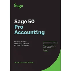 SAGE 50 Pro Accounting, 2024, 1-Year Subscription, Windows®, Product Key