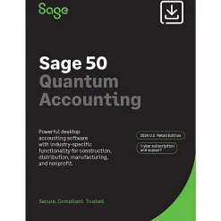 SAGE 50 Quantum Accounting, 2024, 3-User, 1-Year Subscription, For Windows®, Download