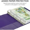 Samsill Earthchoice Durable View Binder, 2" Ring, 8 1/2" x 11", Assorted Colors, Pack Of 4