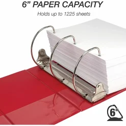 Samsill® Nonstick Locking View 3-Ring Binder, 6