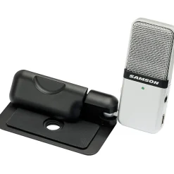 Samson Go Mic Microphone - 20 Hz to 18 kHz - Wired -47 dB - Electret Condenser - Clip-on - USB