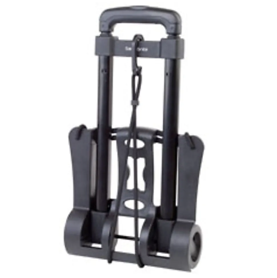 Samsonite® Compact Folding Luggage Cart, 70 Lb. Capacity, 37"H x 10"W x 12"D, Black