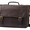 Samsonite® Leather Portfolio, 12" x 16.5" x 5", Brown