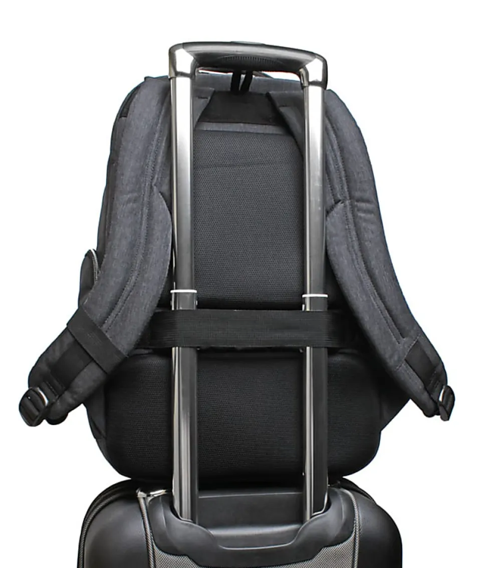 Samsonite® Modern Utility Double Shot Laptop Backpack, Charcoal Heather