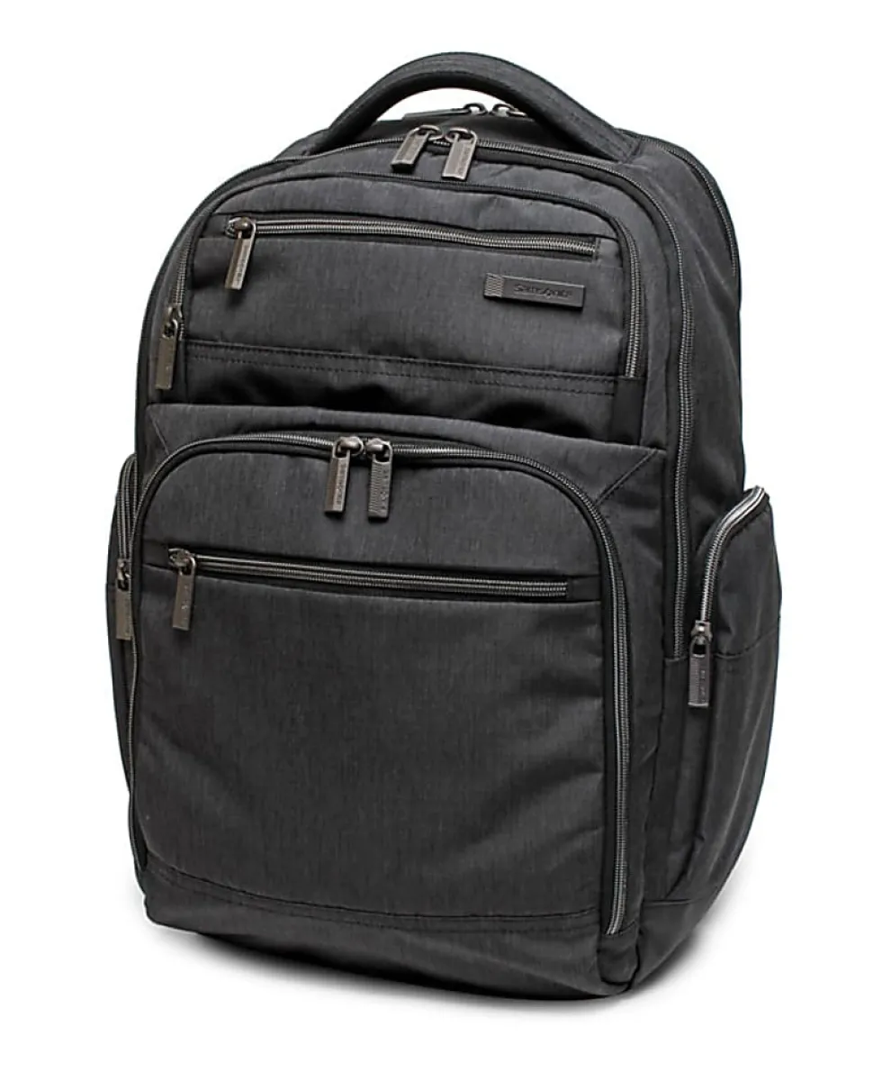 Samsonite® Modern Utility Double Shot Laptop Backpack, Charcoal Heather