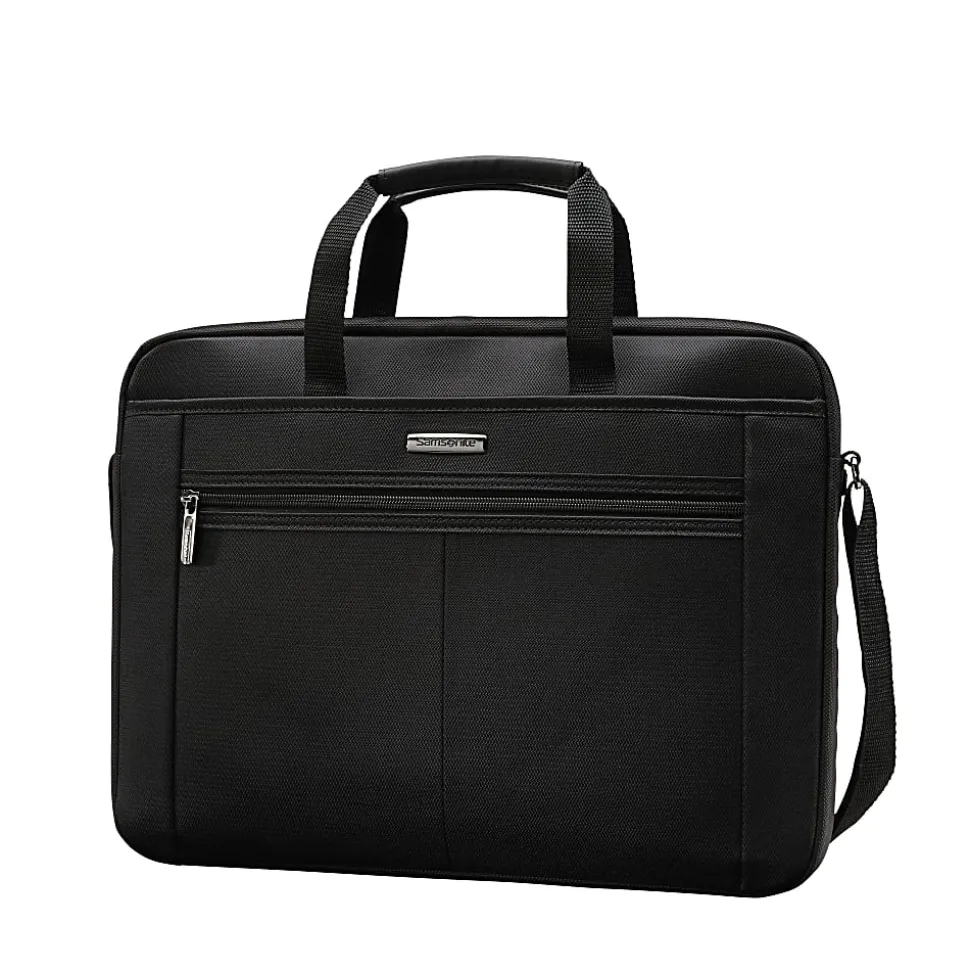 Samsonite® 15.4" Single Gusset Computer Case, Black/Gray
