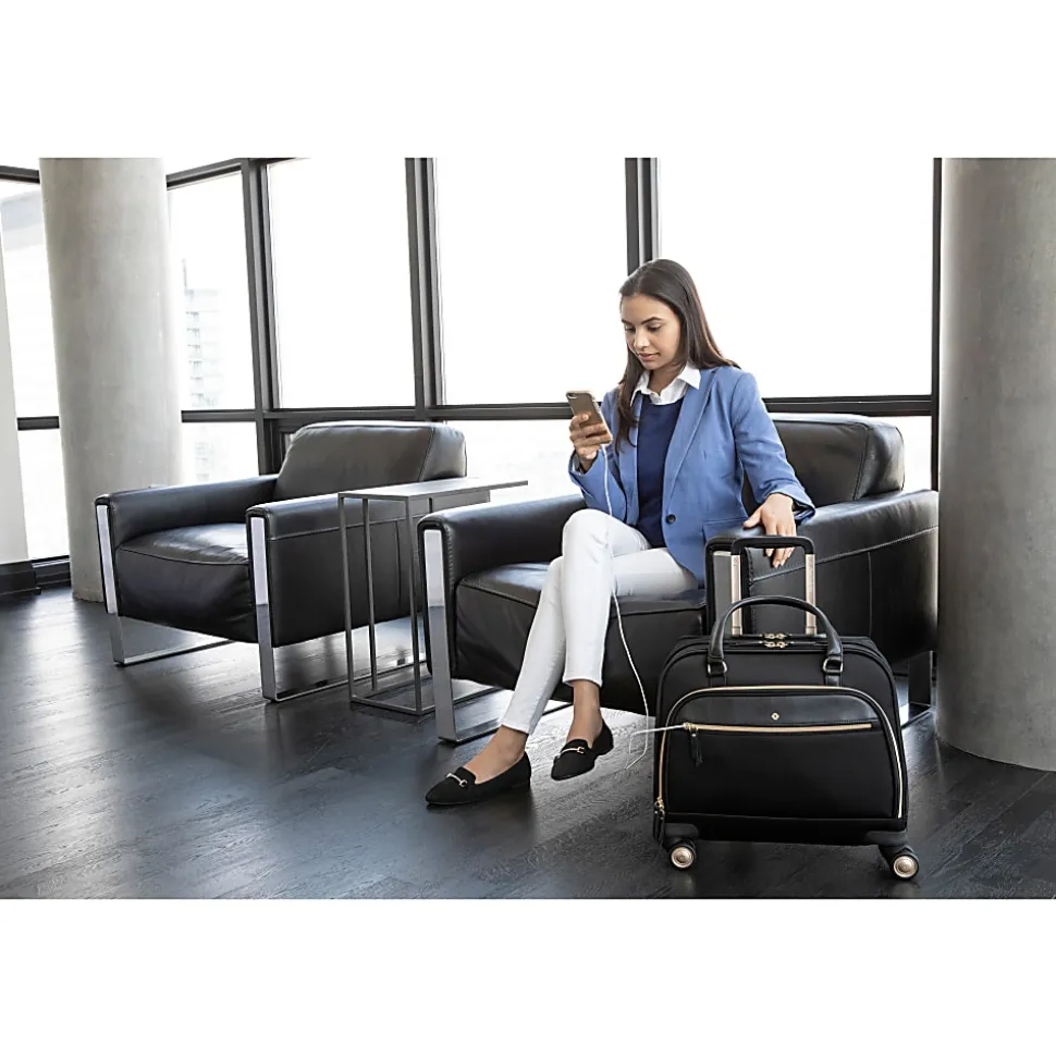 Samsonite® Spinner Mobile Office Overnighter Bag With 15.6" Laptop Pocket, Black