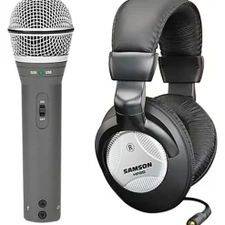 Samson Q2U Rugged Wired Dynamic Microphone - Gray - 6.56 ft - Mono - 50 Hz to 15 kHz - 32 Ohm -54 dB - SAQ2U