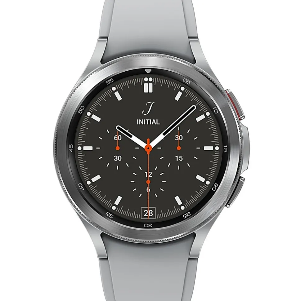 Samsung Galaxy Watch4 Classic, 46mm, Silver, LTE - 16 GB - 1.50 GB Standard Memory - 1.4" - Android Wear - SMR895UZSAXAA
