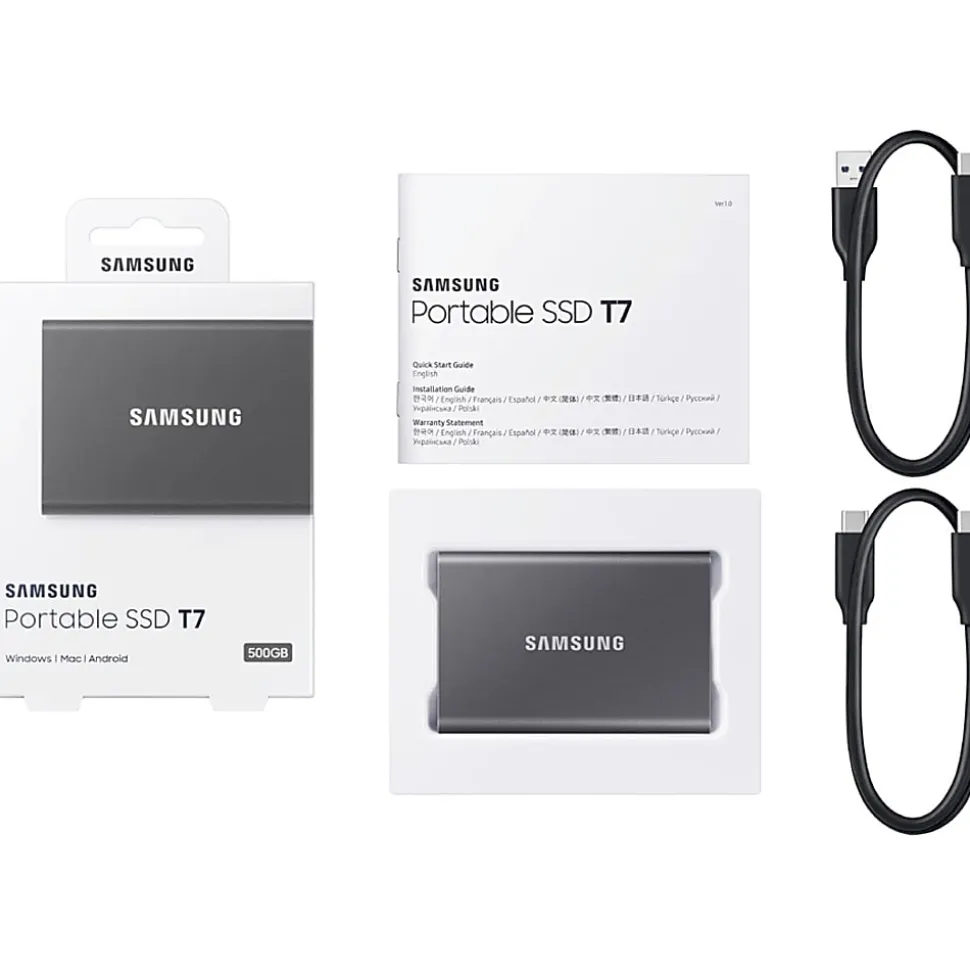 Samsung Portable External Solid State Drive, 1TB, Titan Gray