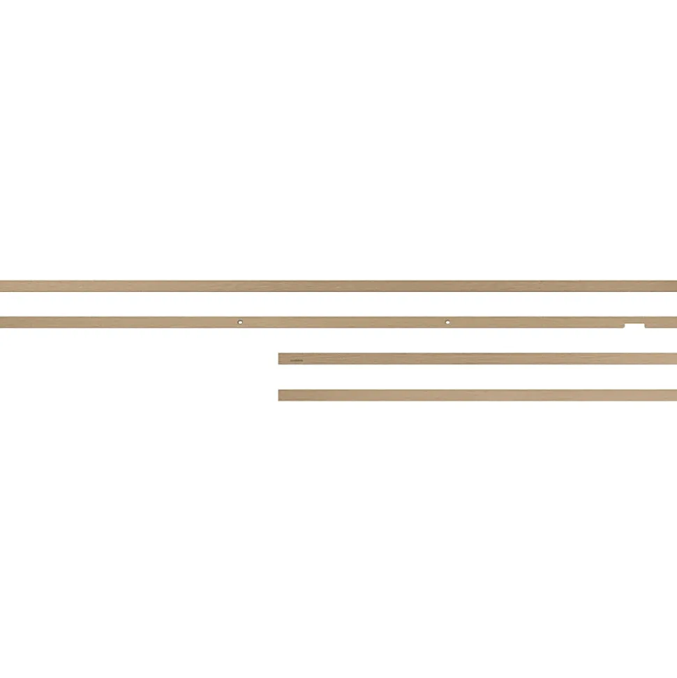 Samsung (2021) 50" The Frame Customizable Bezel - Modern Teak - 44.39" x 25.60" Frame Size - Rectangle - Landscape - Magnetic - Teak