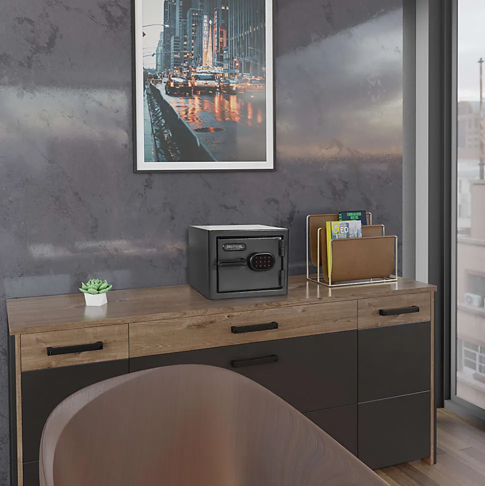 Sanctuary Diamond Digital Home/Office Safe, 0.79 Cu. Ft., Dark Grey Hammertone