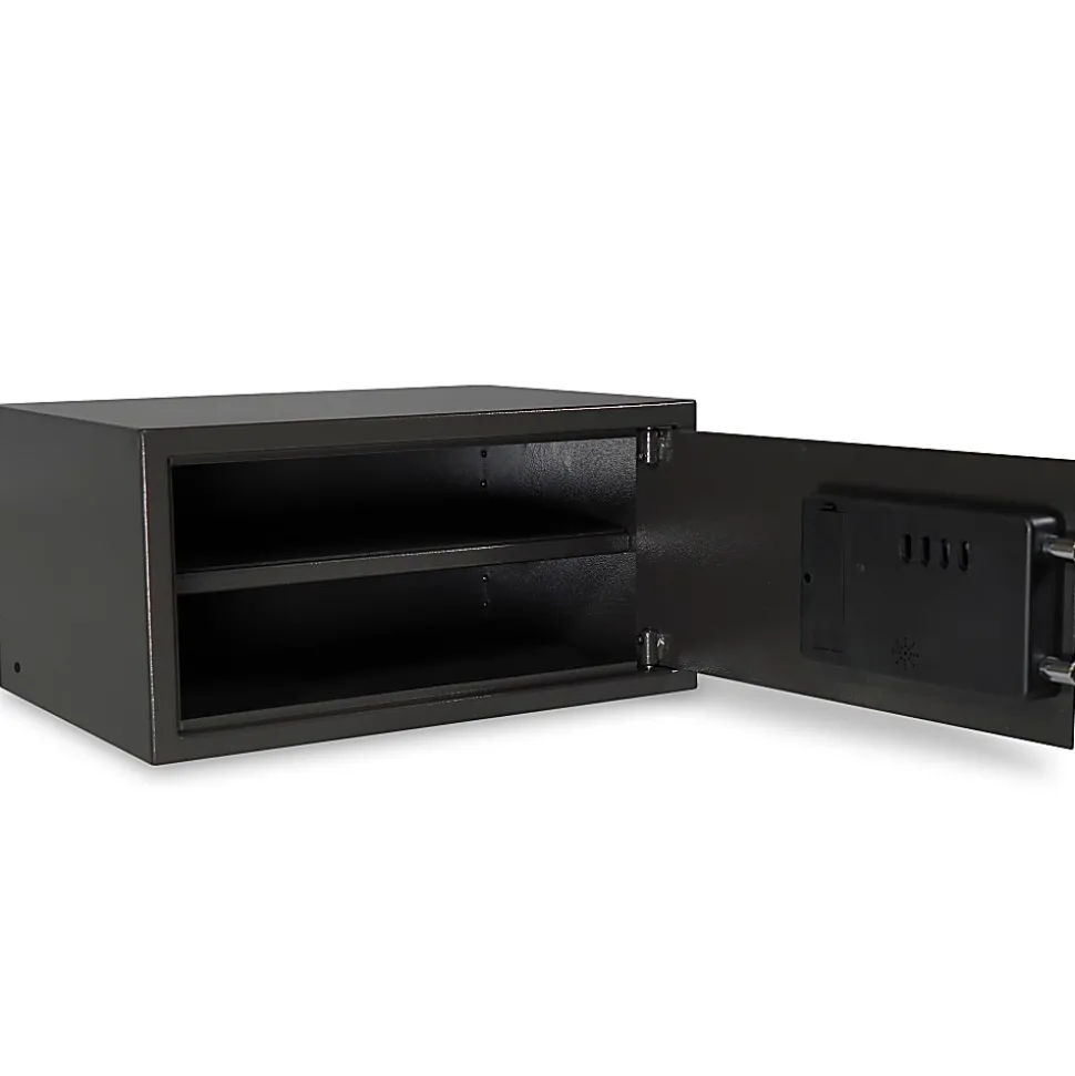 Sanctuary Home And Office Security Vault With Electronic Lock, 1.34 Cu. Ft. Capacity, Dark Gray Hammertone