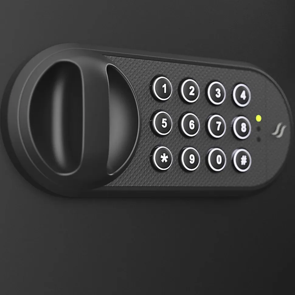 Sanctuary Onyx Fireproof Home And Office Safe With Electronic Lock, 1.34 Cu. Ft. Capacity, Matte Black