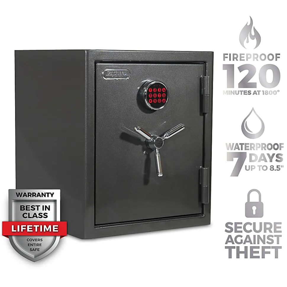 Sanctuary Platinum Digital Home/Office Safe, 3.32 Cu. Ft., Dark Grey Metallic