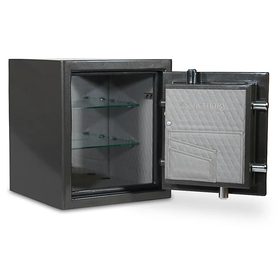 Sanctuary Platinum Digital Home/Office Safe, 1.96 Cu. Ft., Dark Grey Metallic