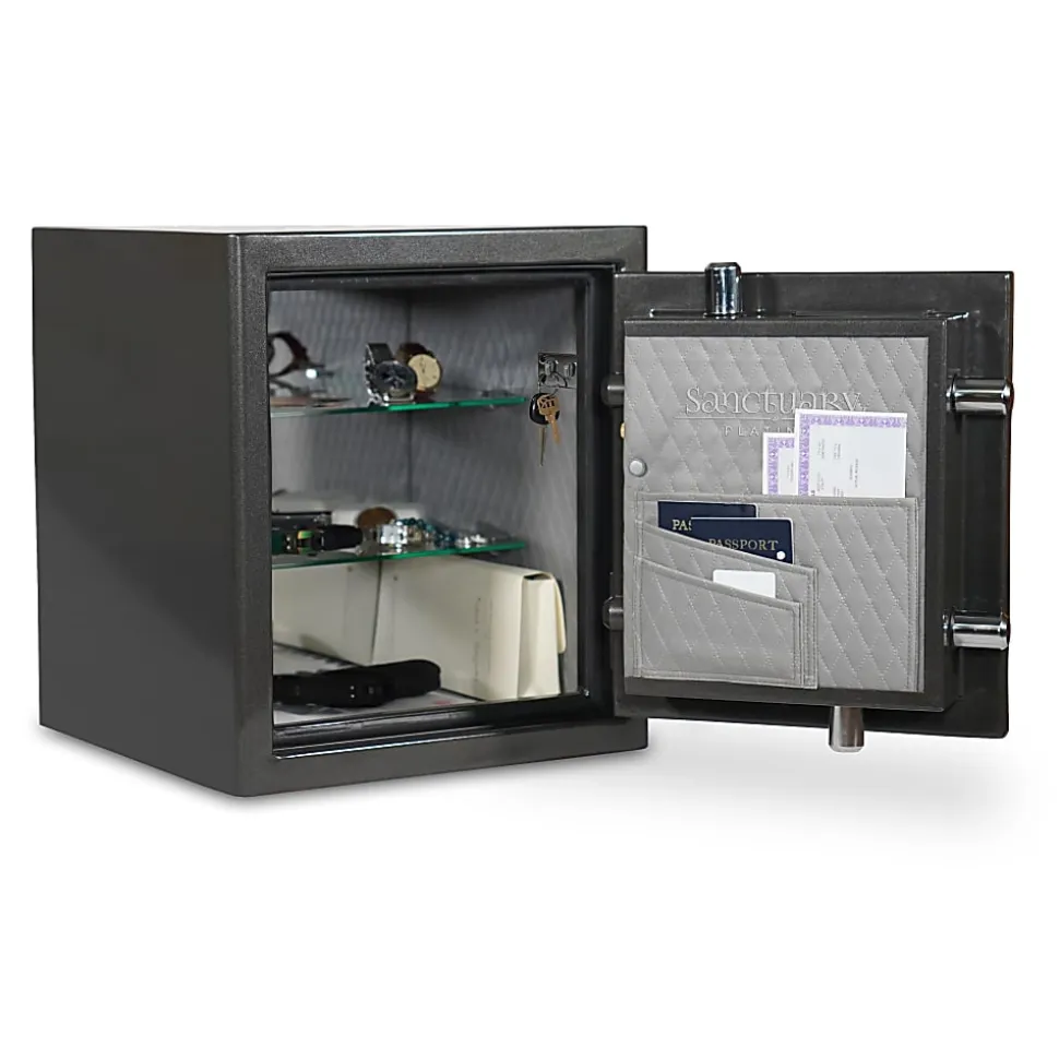 Sanctuary Platinum Digital Home/Office Safe, 1.96 Cu. Ft., Dark Grey Metallic