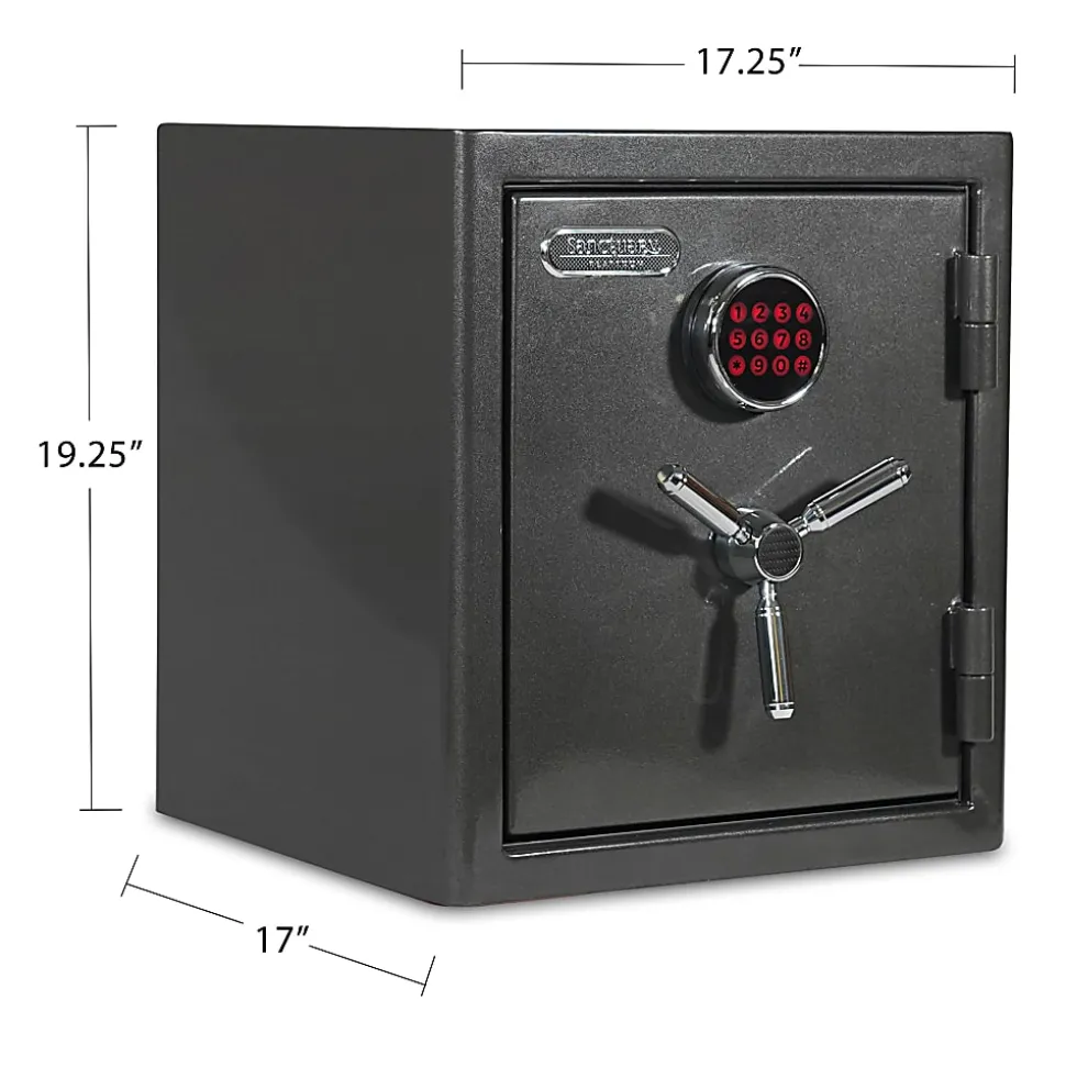 Sanctuary Platinum Digital Home/Office Safe, 1.96 Cu. Ft., Dark Grey Metallic