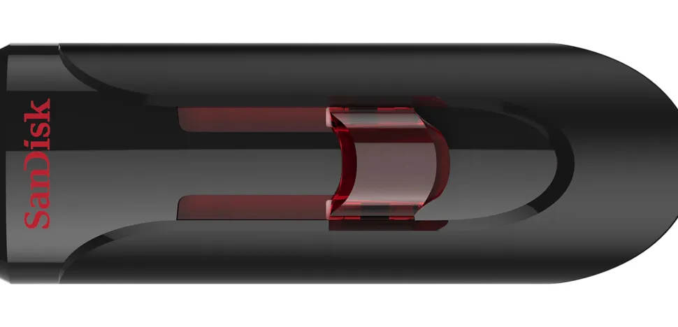 SanDisk® Cruzer Glide USB 3.0 Flash Drive, 64GB, Black