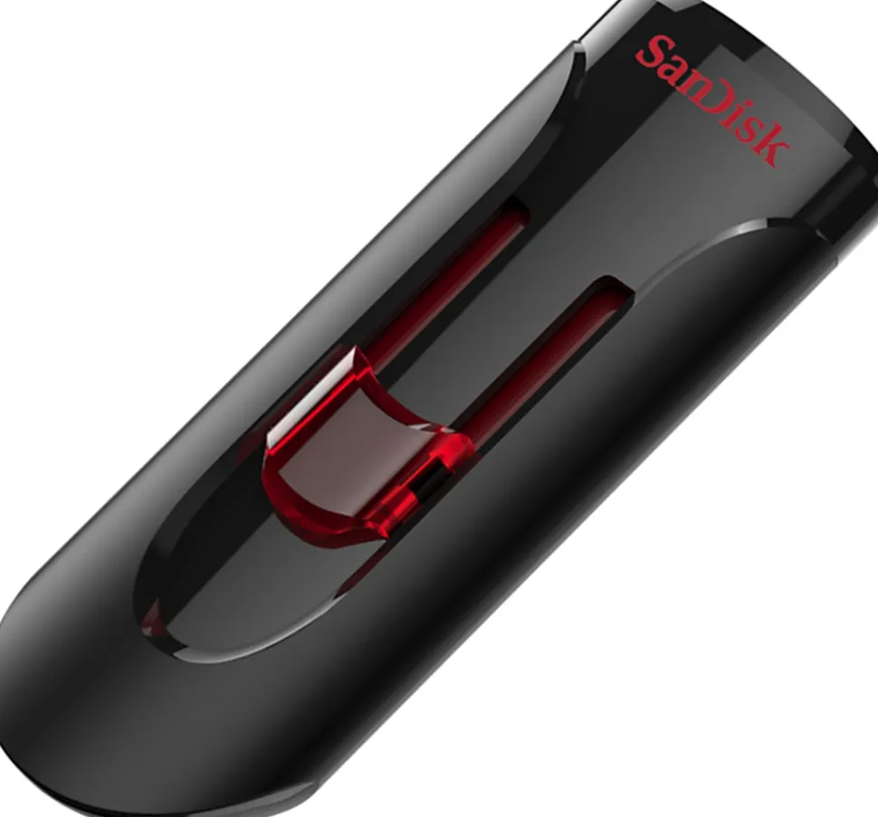 SanDisk® Cruzer Glide USB 3.0 Flash Drive, 64GB, Black