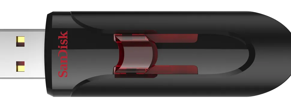 SanDisk® Cruzer Glide USB 3.0 Flash Drive, 64GB, Black