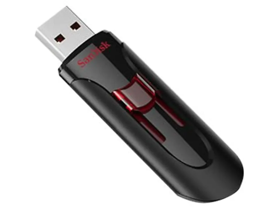 SanDisk® Cruzer Glide USB 3.0 Flash Drive, 64GB, Black