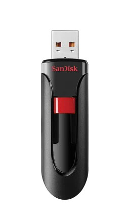 SanDisk Cruzer Glide™ USB 2.0 Flash Drive, 128GB, Black