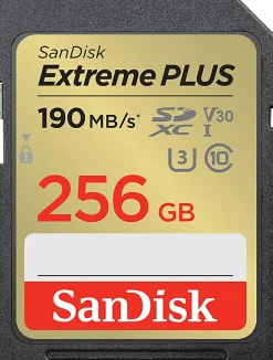 SanDisk® Extreme PLUS SDXC UHS-I Card, 256GB