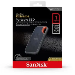 SanDisk® Extreme® Portable SSD, 1TB, Black