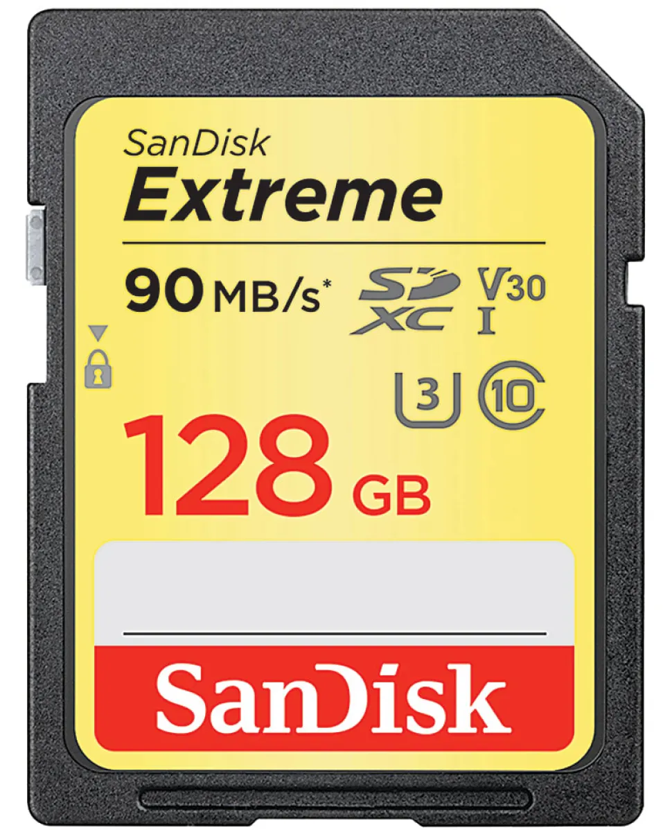 SanDisk® Extreme SDXC UHS-I Card, 128GB