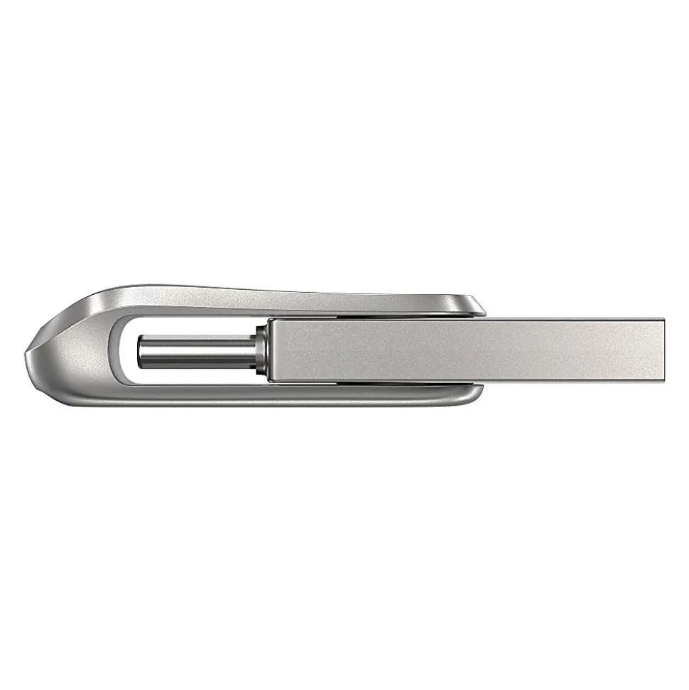 SanDisk® iXpand® Dual Drive USB-C Luxe Flash Drive, 128GB, Silver