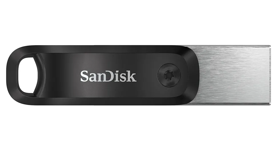 SanDisk® iXpand Mobile Storage Flash Drive, 128GB, Silver