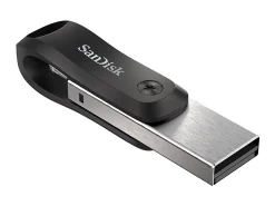 SanDisk® iXpand Mobile Storage Flash Drive, 128GB, Silver