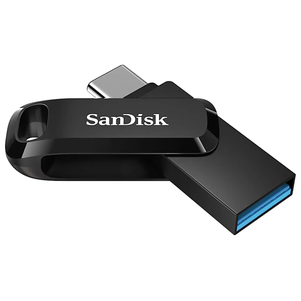 SanDisk® Ultra Dual Drive Go USB-C Flash Drive, 256GB, Silver
