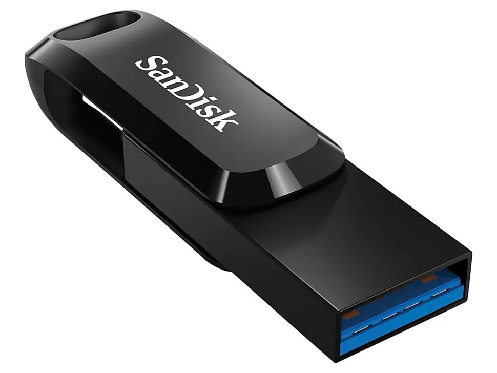 SanDisk® Ultra Dual Drive Go USB-C Flash Drive, 256GB, Silver