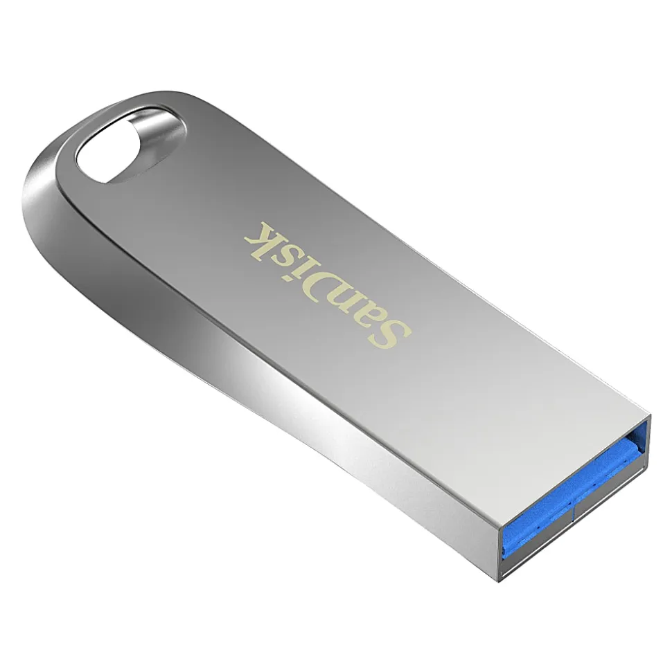 SanDisk® Ultra Luxe USB 3.2 Flash Drive, 512GB, Silver
