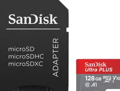 SanDisk® Ultra PLUS microSD Memory Card, 128GB
