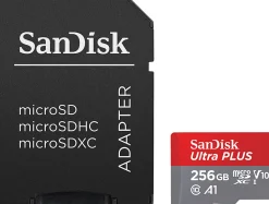 SanDisk Ultra® PLUS microSD™ Memory Card, 256GB