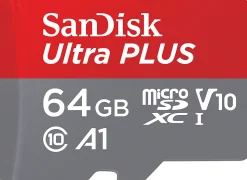 SanDisk Ultra® PLUS microSD™ Memory Card, 64GB