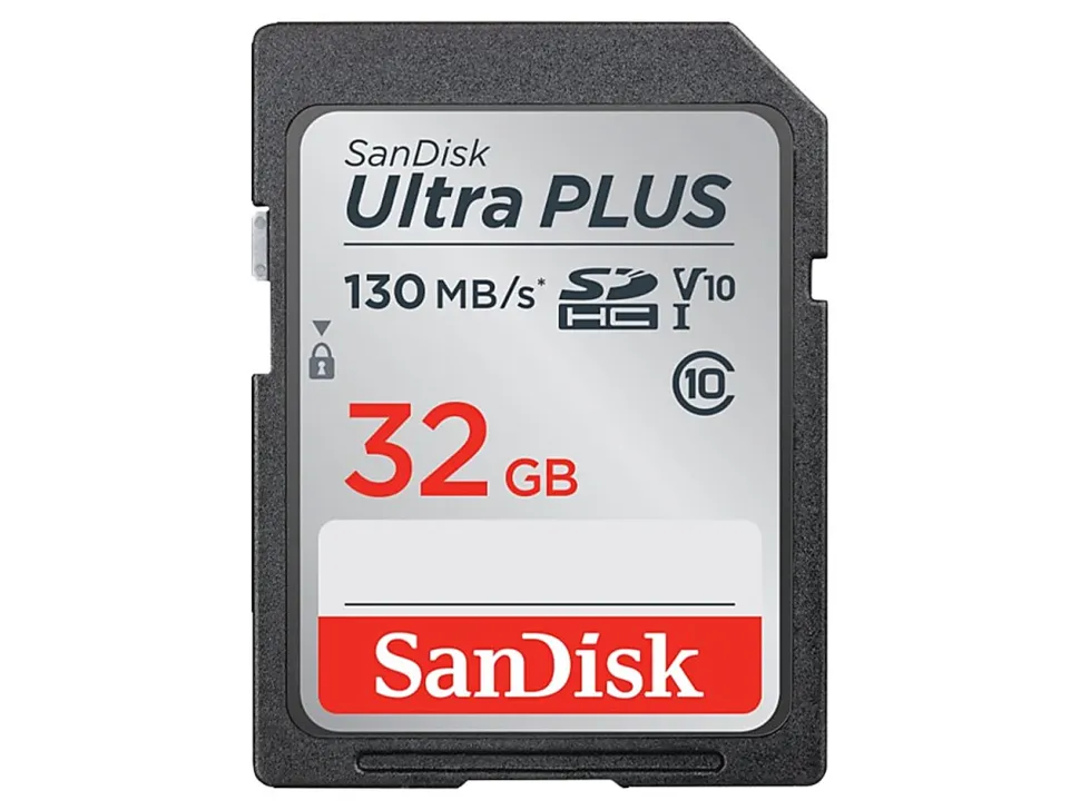 SanDisk® Ultra PLUS SD Card, 32GB