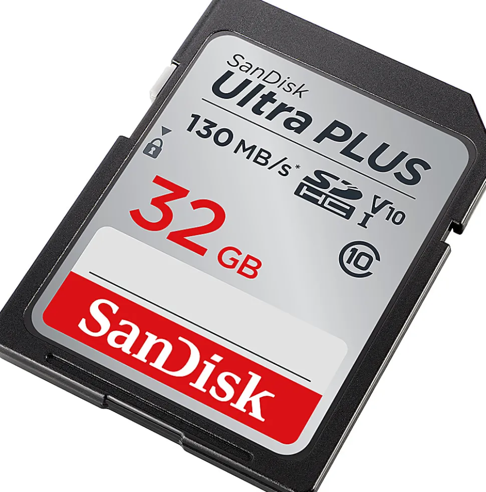 SanDisk® Ultra PLUS SD Card, 32GB