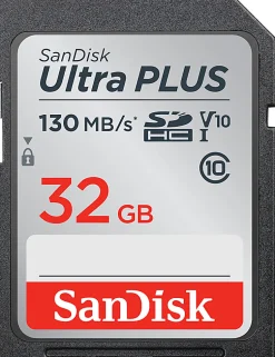 SanDisk® Ultra PLUS SD Card, 32GB