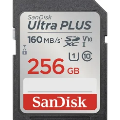 SanDisk® Ultra® PLUS SDXC™ Memory Card, 256GB