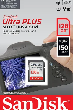 SanDisk Ultra® PLUS SDXC™ UHS-I card, 128GB