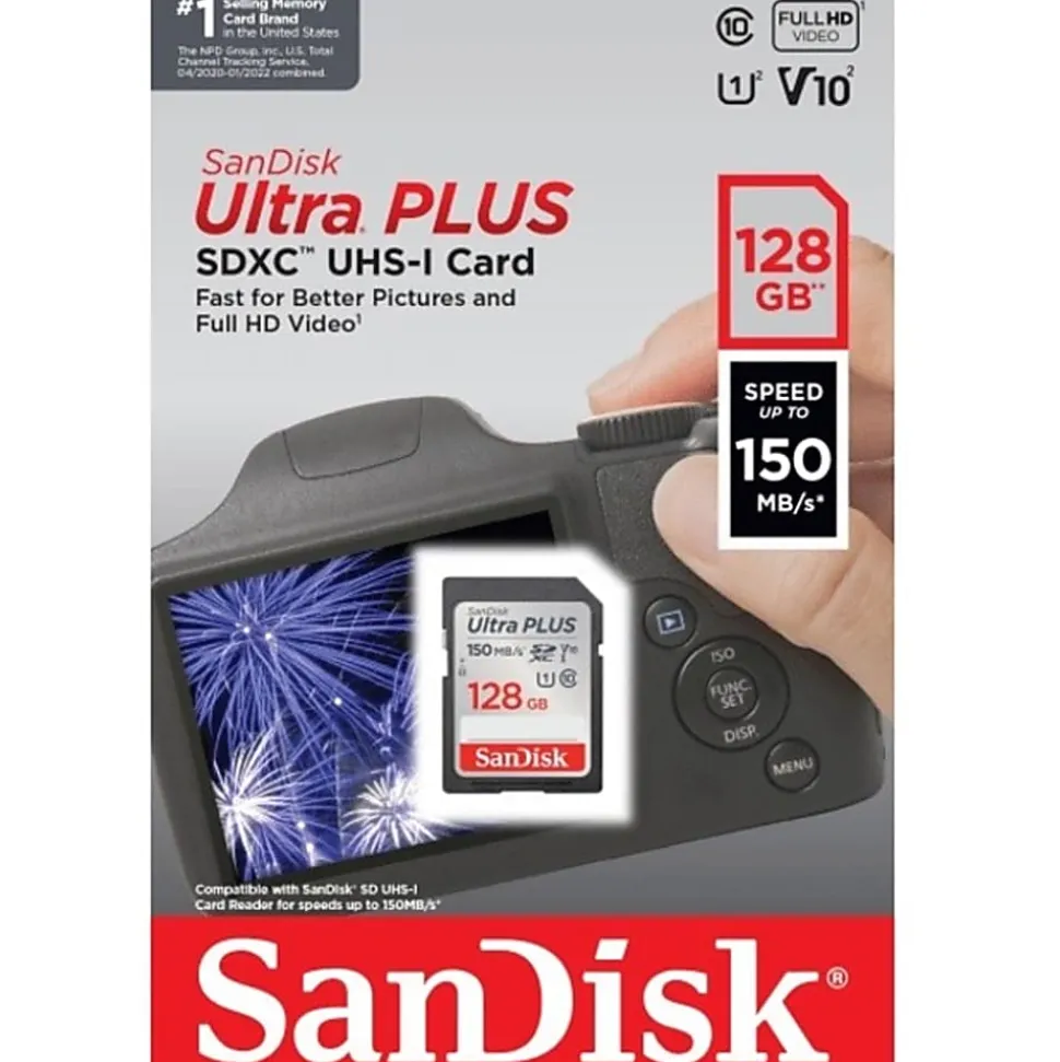 SanDisk Ultra® PLUS SDXC™ UHS-I card, 128GB