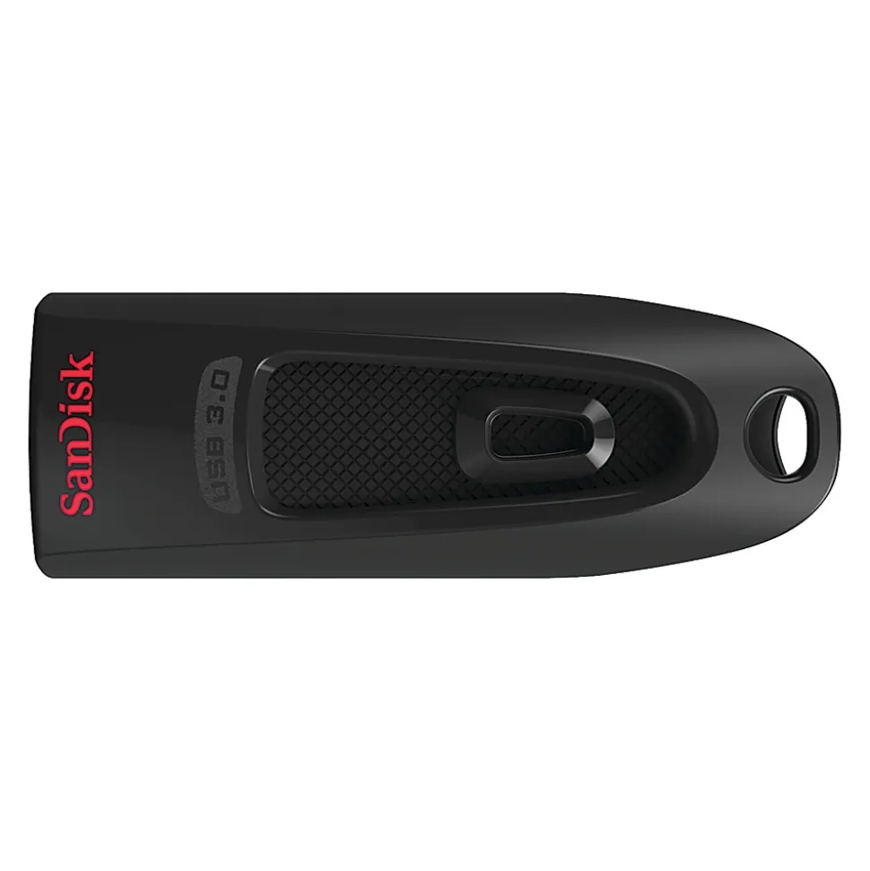SanDisk® Ultra® USB 3.0 Flash Drive, 128GB, Black